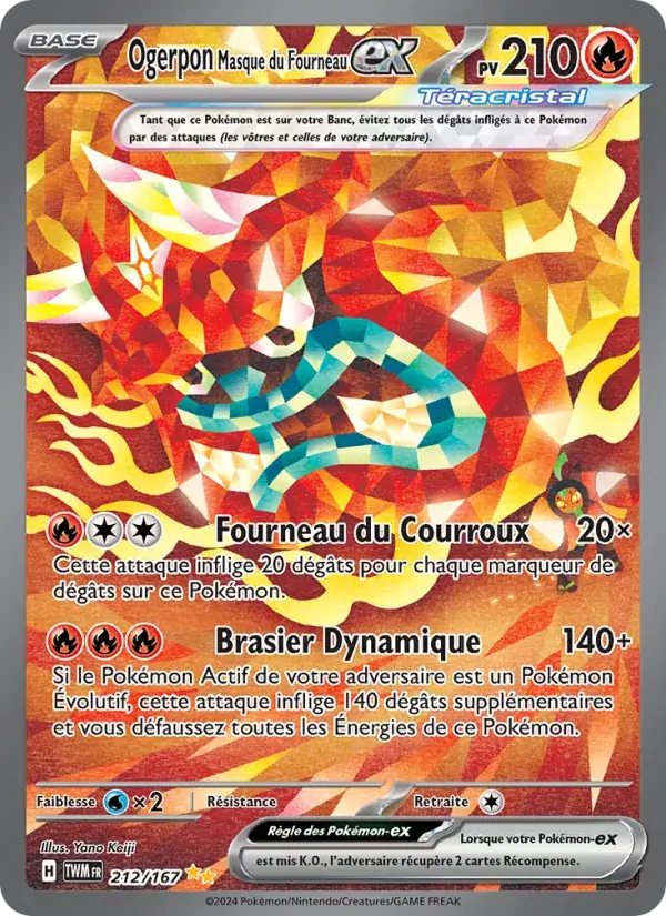 Ogerpon Masque du Fourneau-ex - 212/226 - Mascarade Crépusculaire