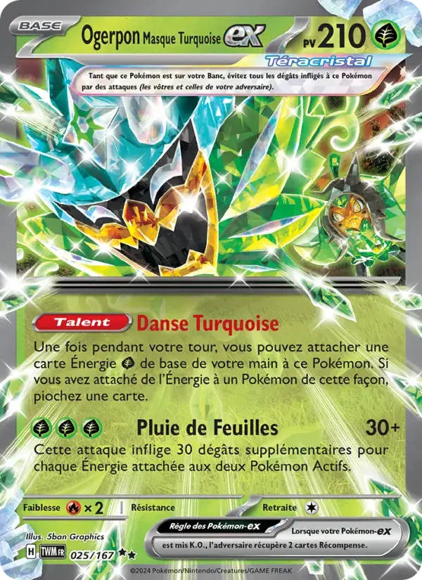 Ogerpon Masque Turquoise-ex - 025/226 - Mascarade Crépusculaire
