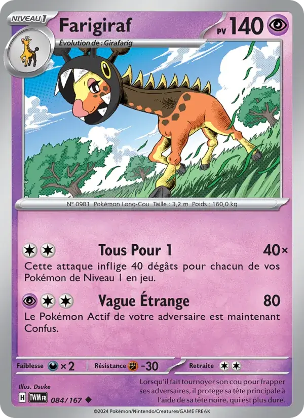 Farigiraf - 084/226 - Mascarade Crépusculaire