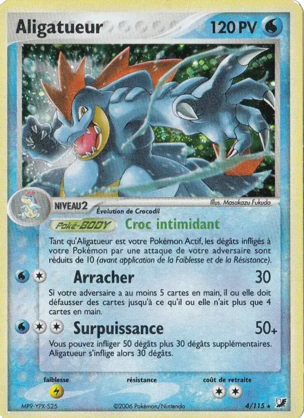 Aligatueur - 4/117 - EX Forces Cachées