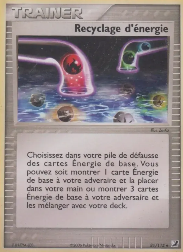 Recyclage d'énergie - 81/117 - EX Forces Cachées