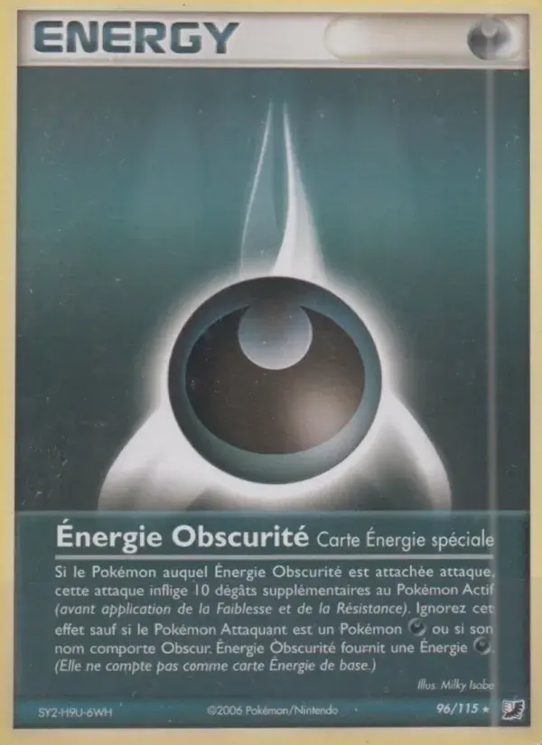 Énergie Obscurité - 96/117 - EX Forces Cachées