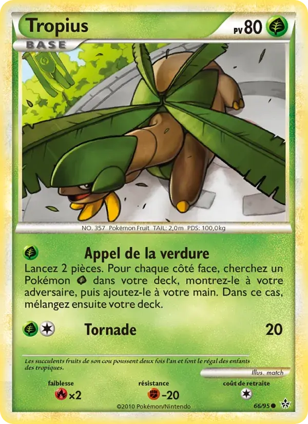 Tropius - 66/96 - Déchaînement