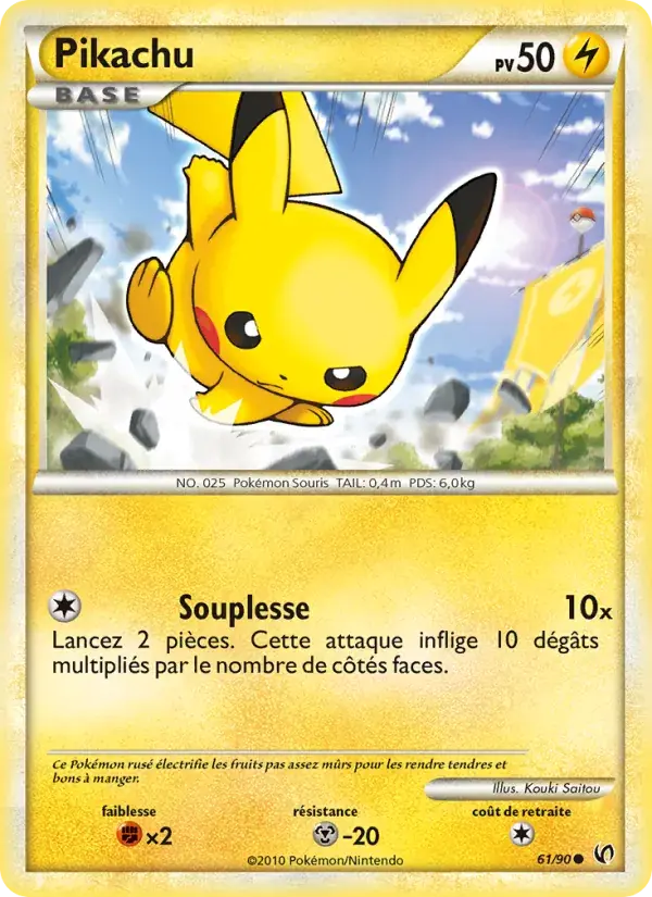 Pikachu - 61/91 - Indomptable