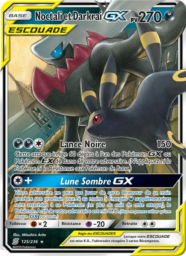 Noctali et Darkrai GX - 125/258 - Harmonie des Esprits