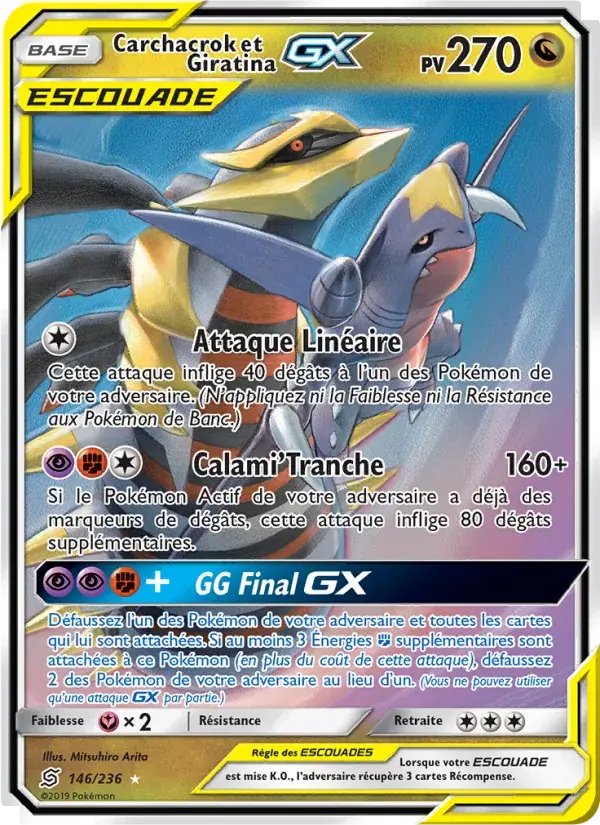 Carchacrok et Giratina GX - 146/258 - Harmonie des Esprits