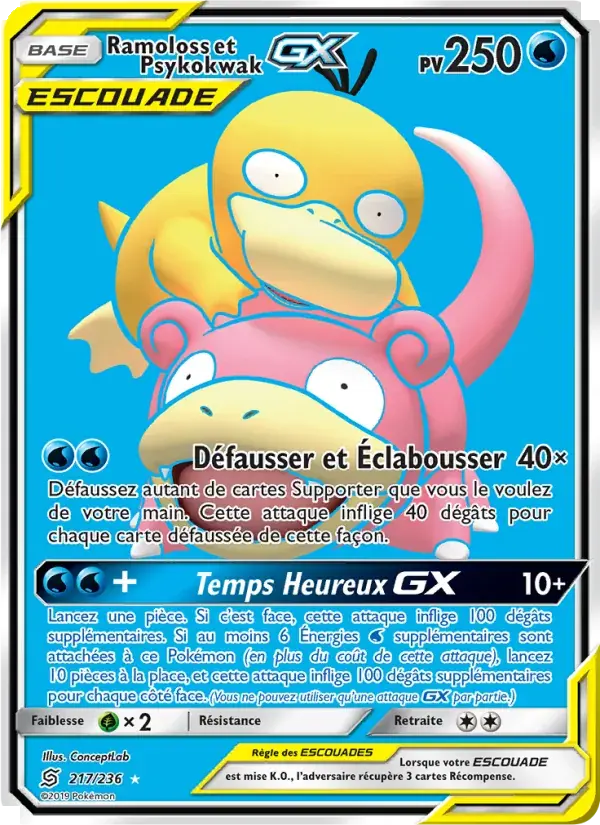 Ramoloss et Psykokwak GX - 217/258 - Harmonie des Esprits