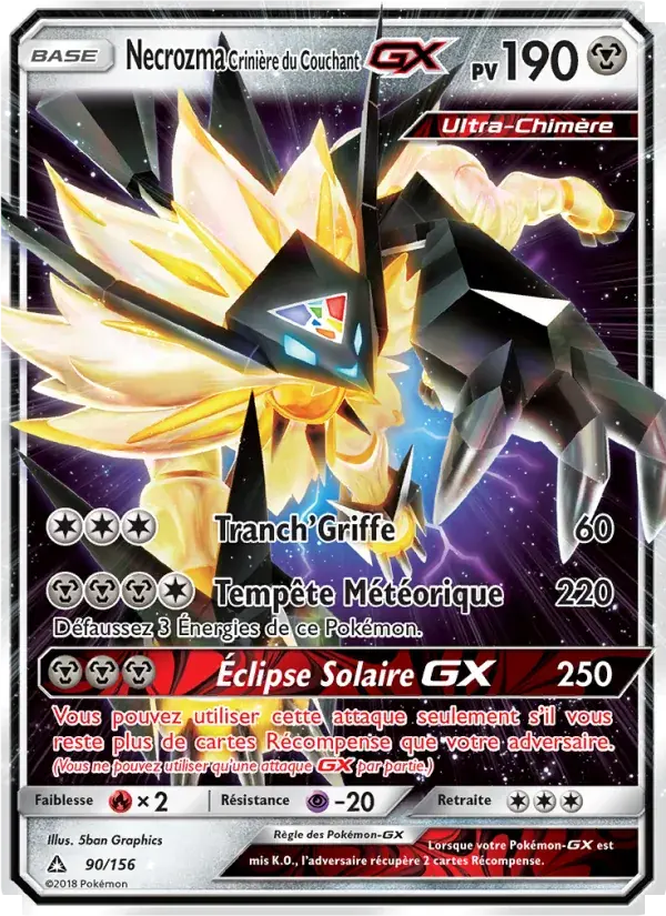 Necrozma Crinière du Couchant GX - 90/173 - Ultra-Prisme