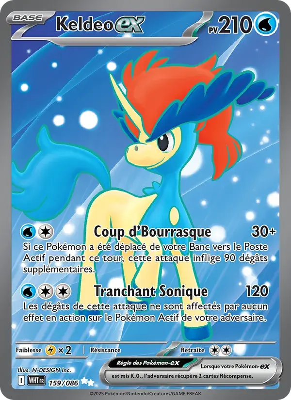 Keldeo-ex - 159/173 - Flamme Blanche