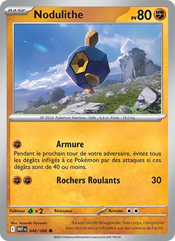 Nodulithe - 046/173 - Flamme Blanche