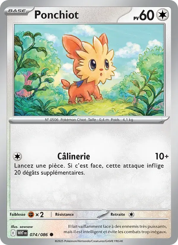 Ponchiot - 074/173 - Flamme Blanche
