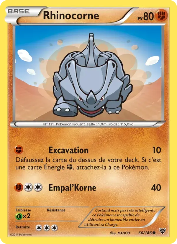 Rhinocorne - 60/146 - XY